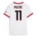 AC Milan Christian Pulisic #11 Borte Drakt Dame 2024-25 Kortermet